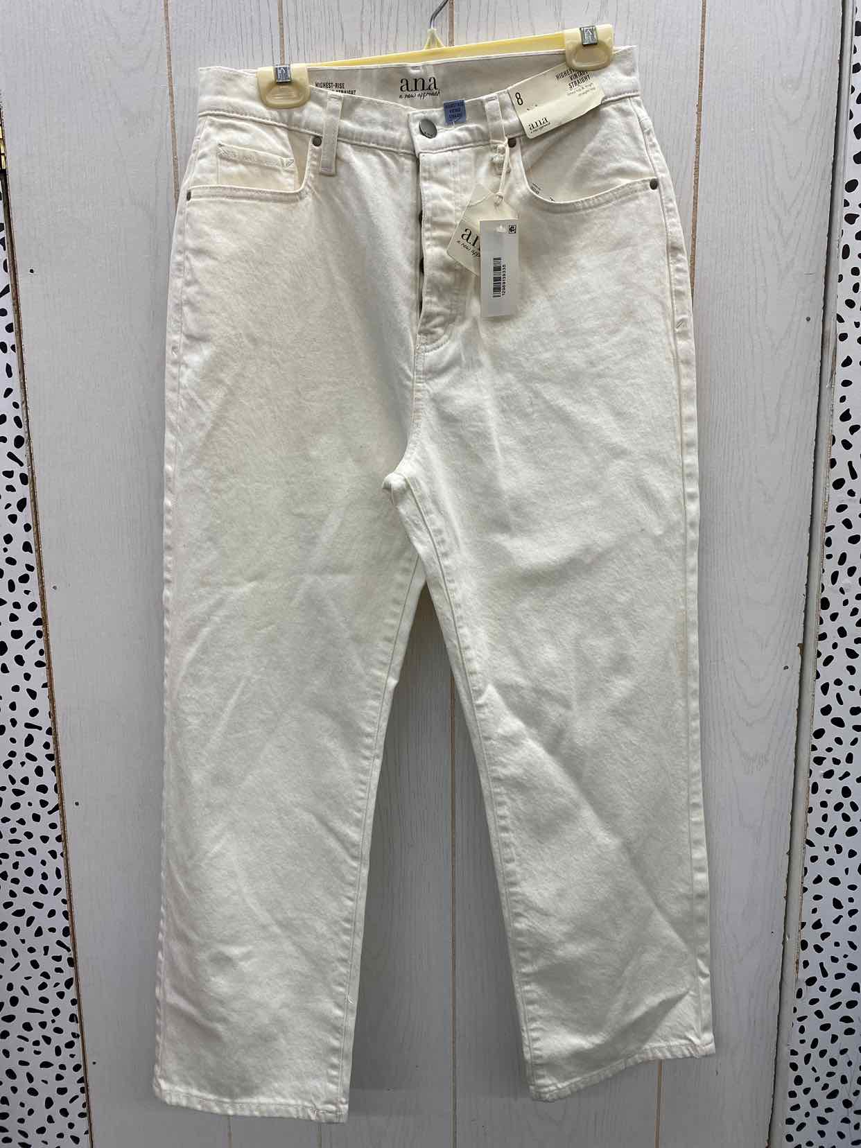 ANA Cream Womens Size 8 Jeans