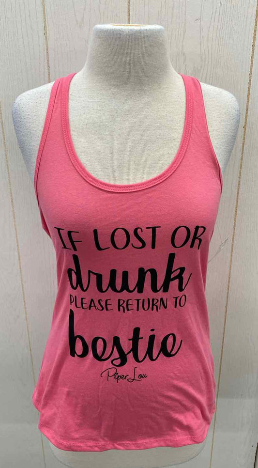 Pink Womens Size M Tank Top