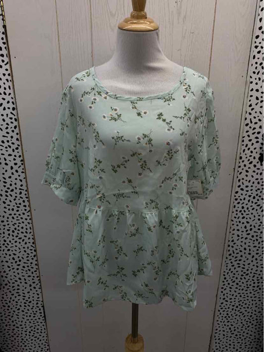 Shein Green Junior Size Small Shirt