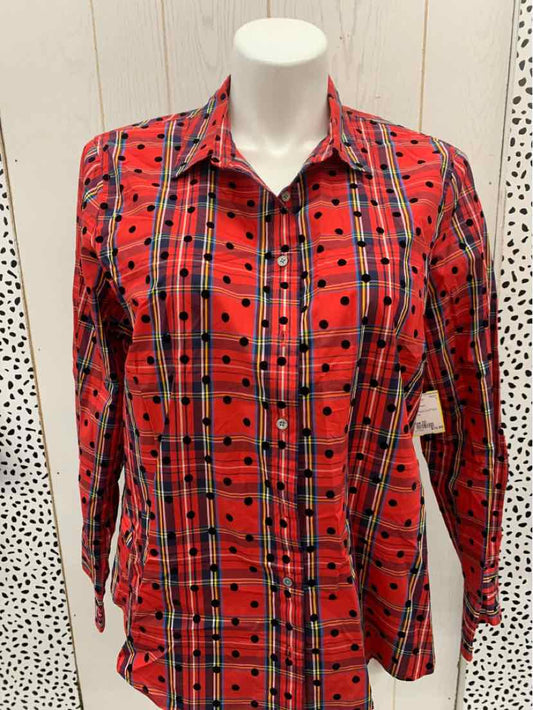 J Crew Red Womens Size 20 Shirt