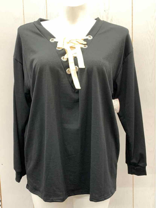 Bibi Black Womens Size L/XL Shirt