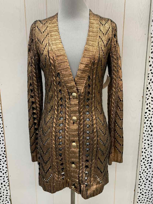 Gold Womens Size Small Sweater