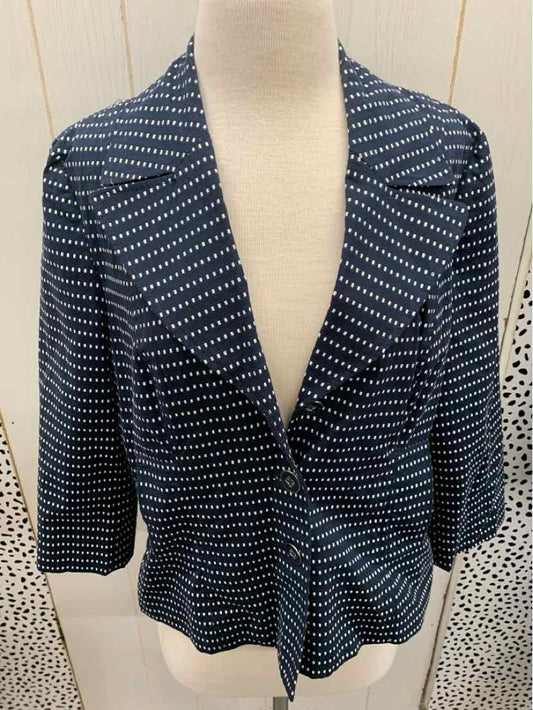 Rafaella Navy Womens Size 10 Blazer