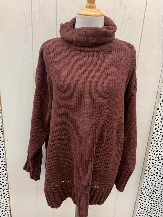 AERIE Burgundy Womens Size Small Sweater