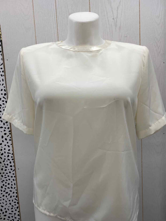 Worthington Cream Womens Size L Shirt