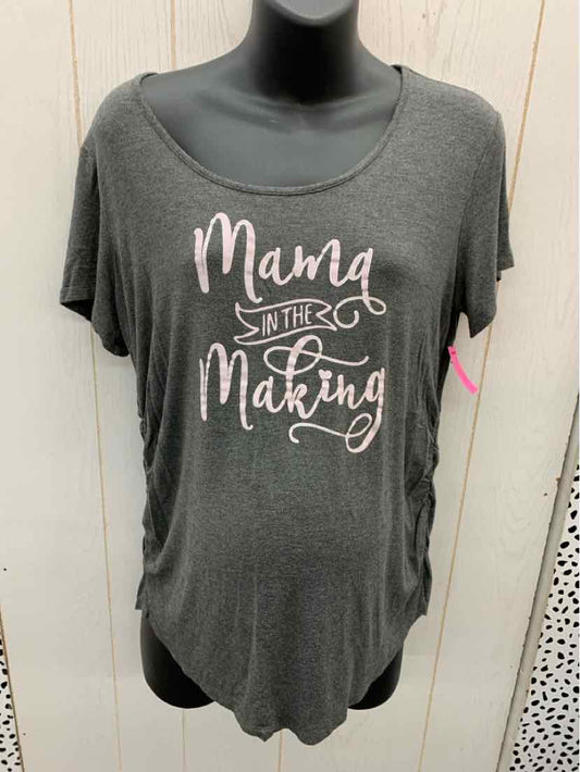 Maurices Gray Maternity Size L Shirt