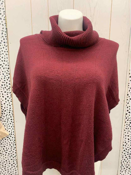 Sisters Burgundy Womens Size M Sweater