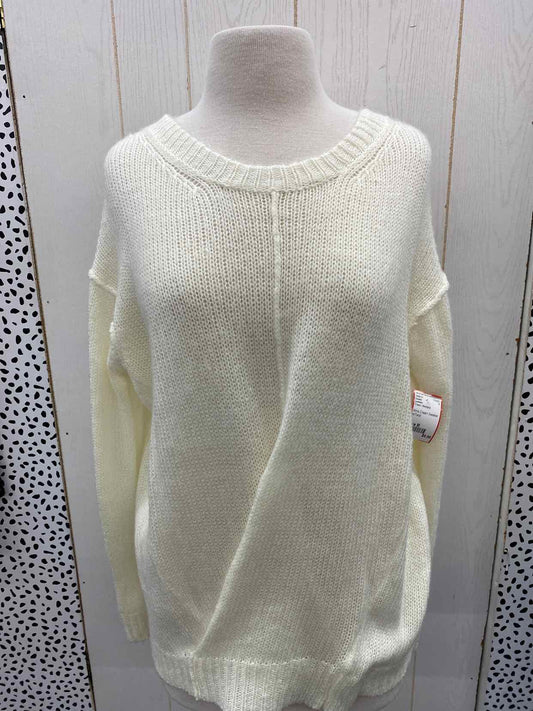 Lumiere Cream Womens Size M Sweater