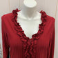 Ave Red Womens Size 18/20 Shirt
