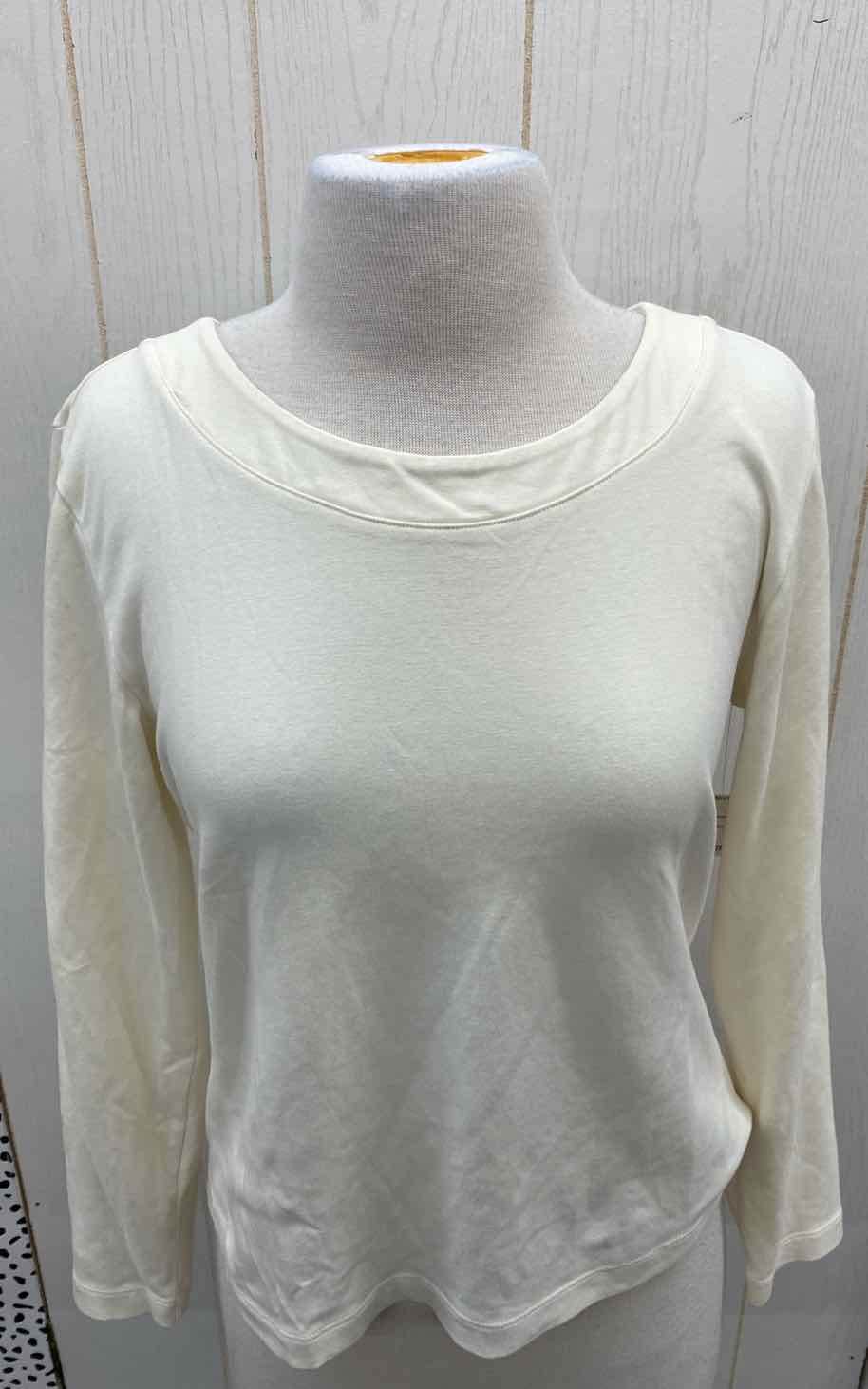 Chico's Cream Womens Size M Shirt