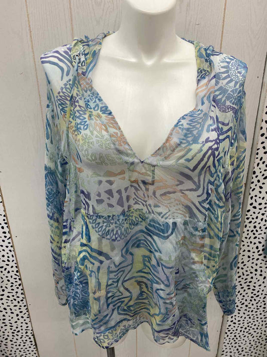 Chico's Blue Womens Size 16 Shirt