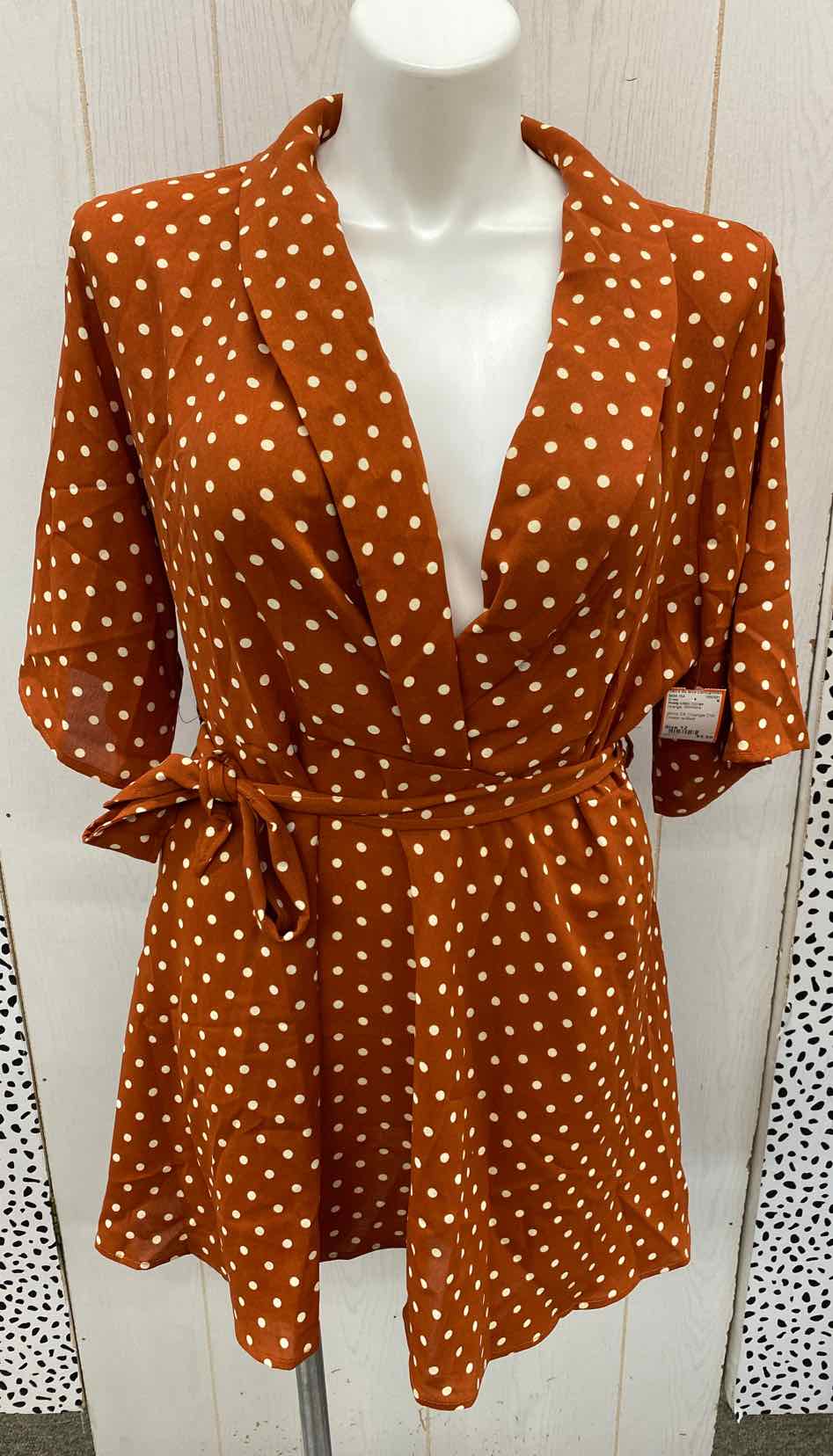 Pretty Little Things Orange Womens Size 12 Dress