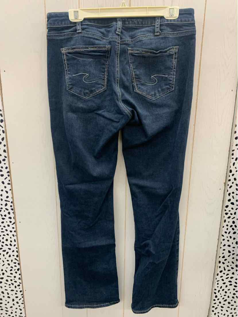 Silver Blue Womens Size 12 Long Jeans