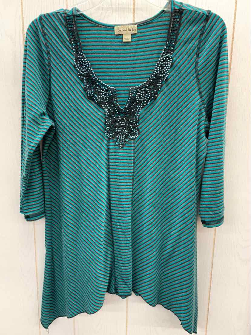 Live and Let Live Teal Womens Size L Shirt