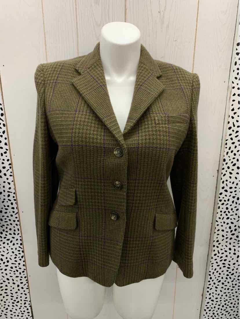 Ralph Lauren Olive Womens Size 14 Blazer