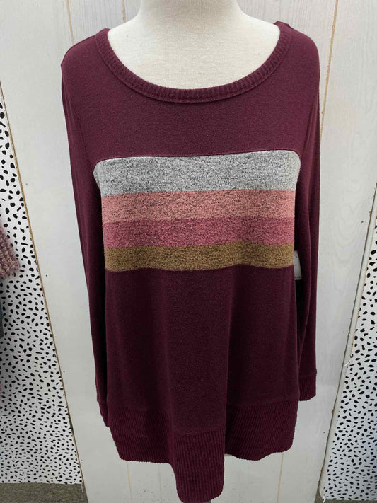 Sonoma Burgundy Womens Size M Shirt