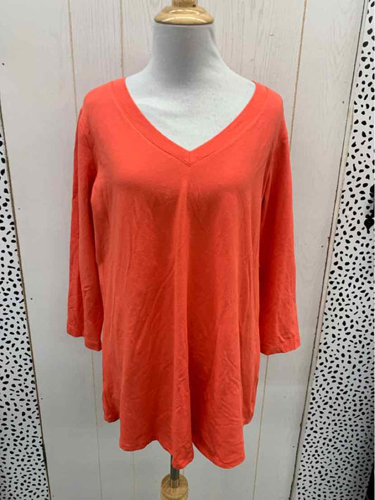 Susan Graver Coral Womens Size M/P Shirt