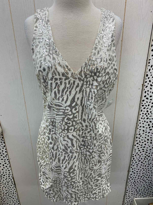 Forever 21 Silver Womens Size 8/10 Dress