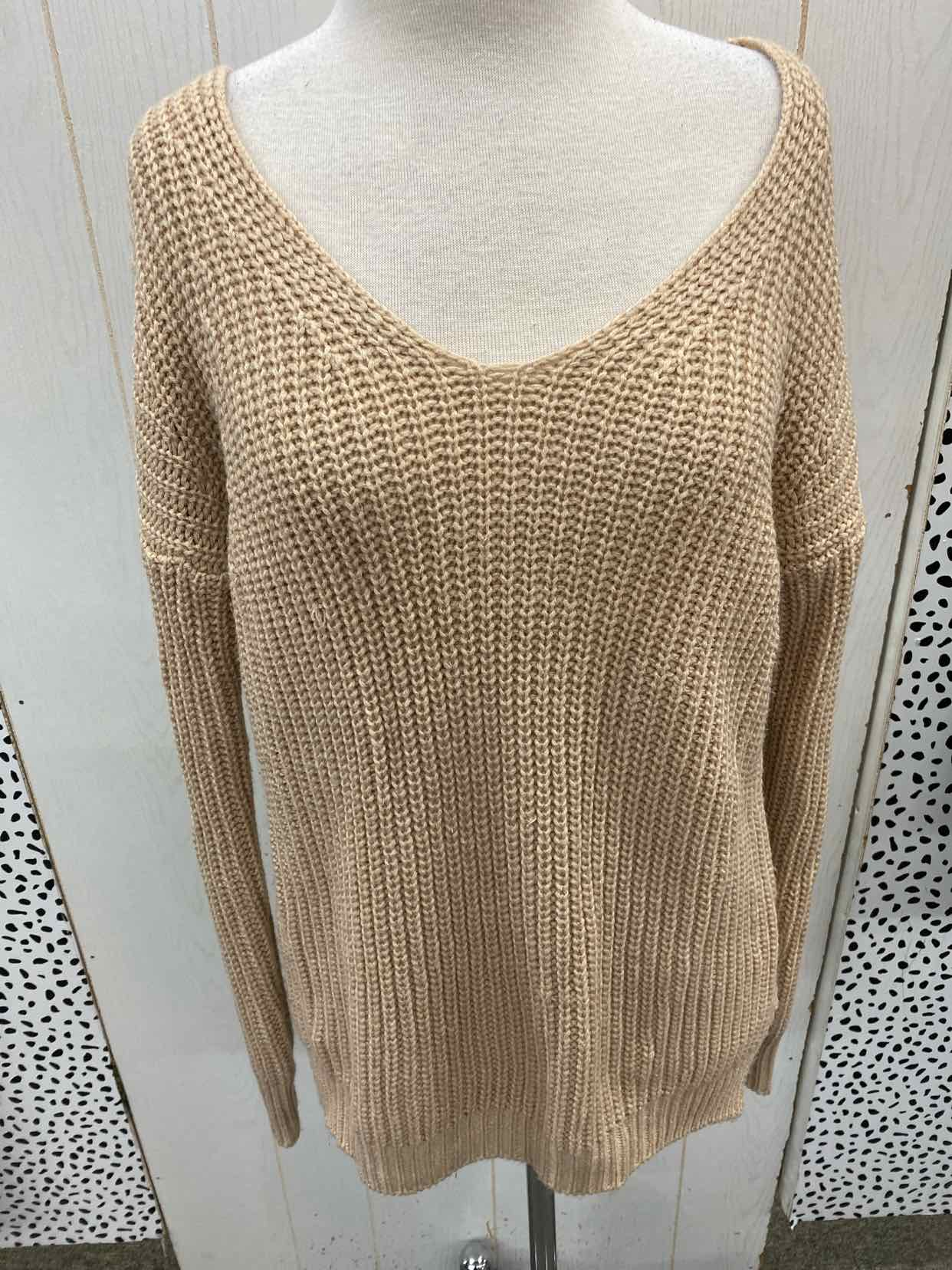 Charlotte Russe Tan Junior Size Small Sweater