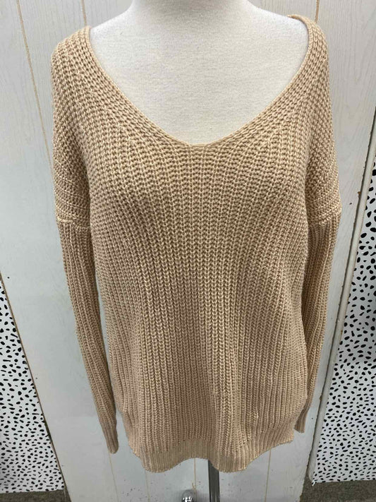 Charlotte Russe Tan Junior Size Small Sweater