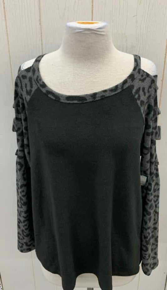 Bibi Black Womens Size Small Shirt