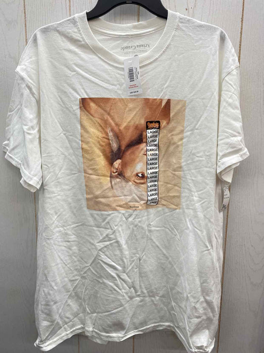 White Womens Size L Shirt