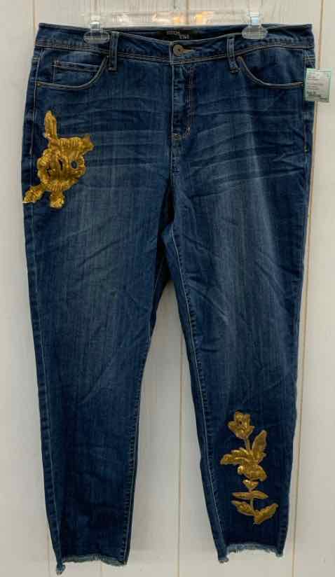 Stitch Star Blue Womens Size 16 Jeans