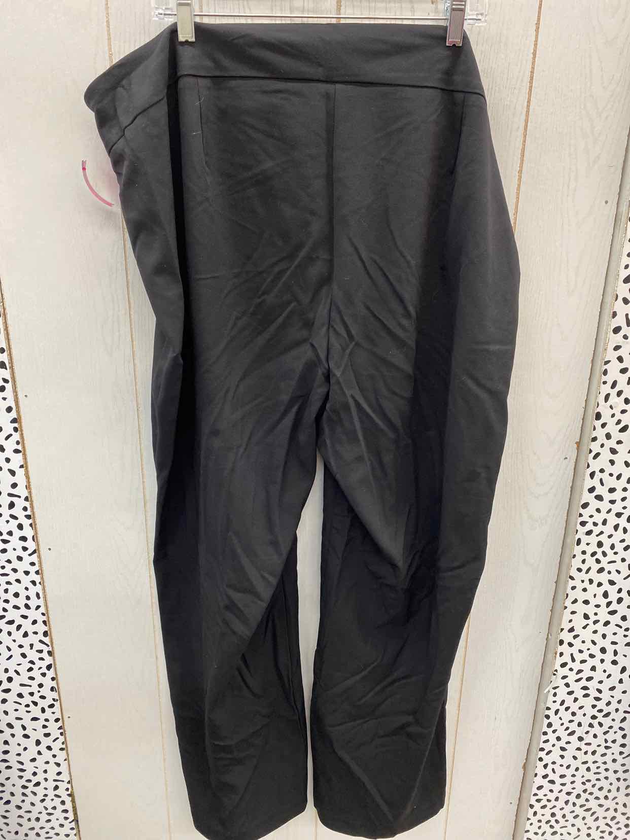 Roz & Ali Black Womens Size 24W Long Pants