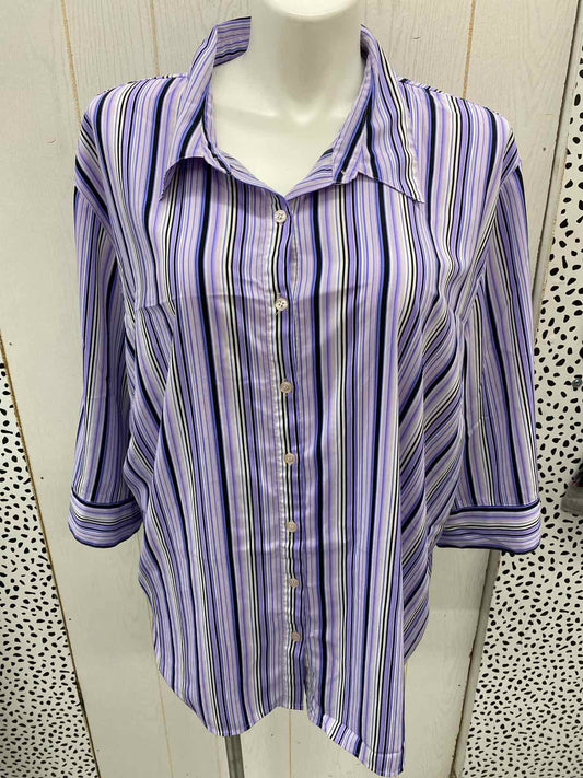 Maggie Barnes Purple Womens Size 4X Shirt