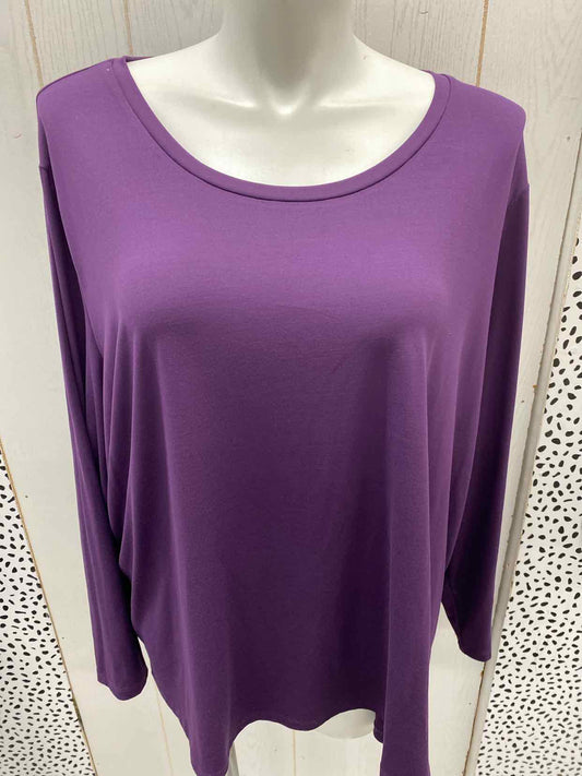 IMAN Purple Womens Size 5X Shirt