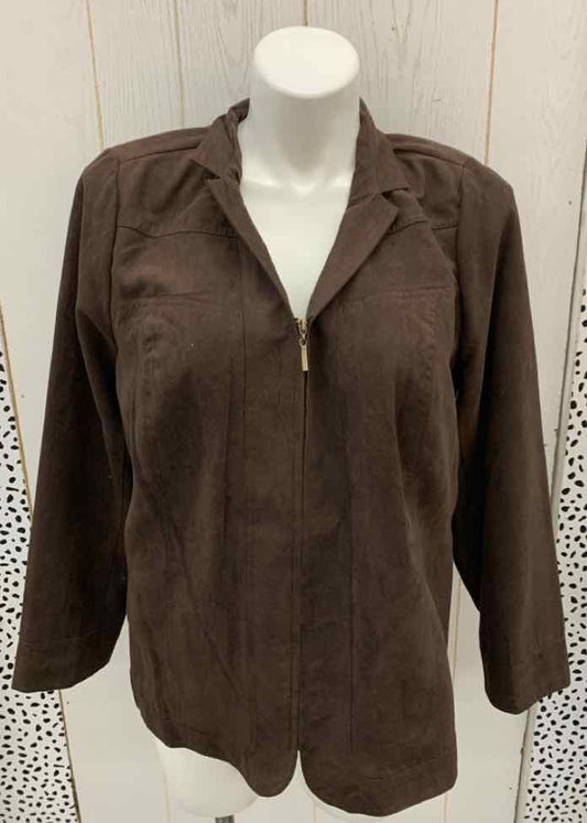 Studio Works Brown Womens Size 16W Blazer