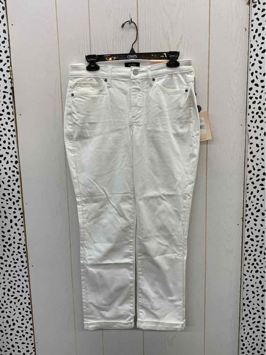 NYDJ White Womens Size 6 Jeans