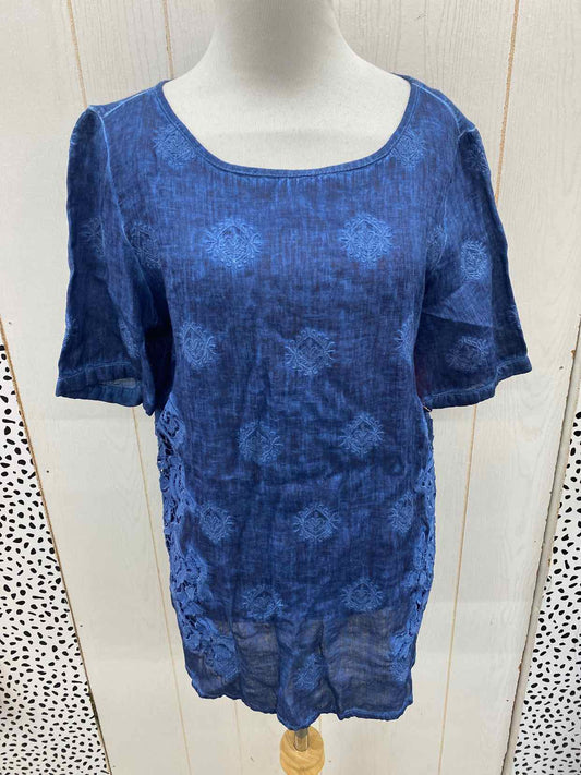 Chico's Blue Womens Size Small Shirt