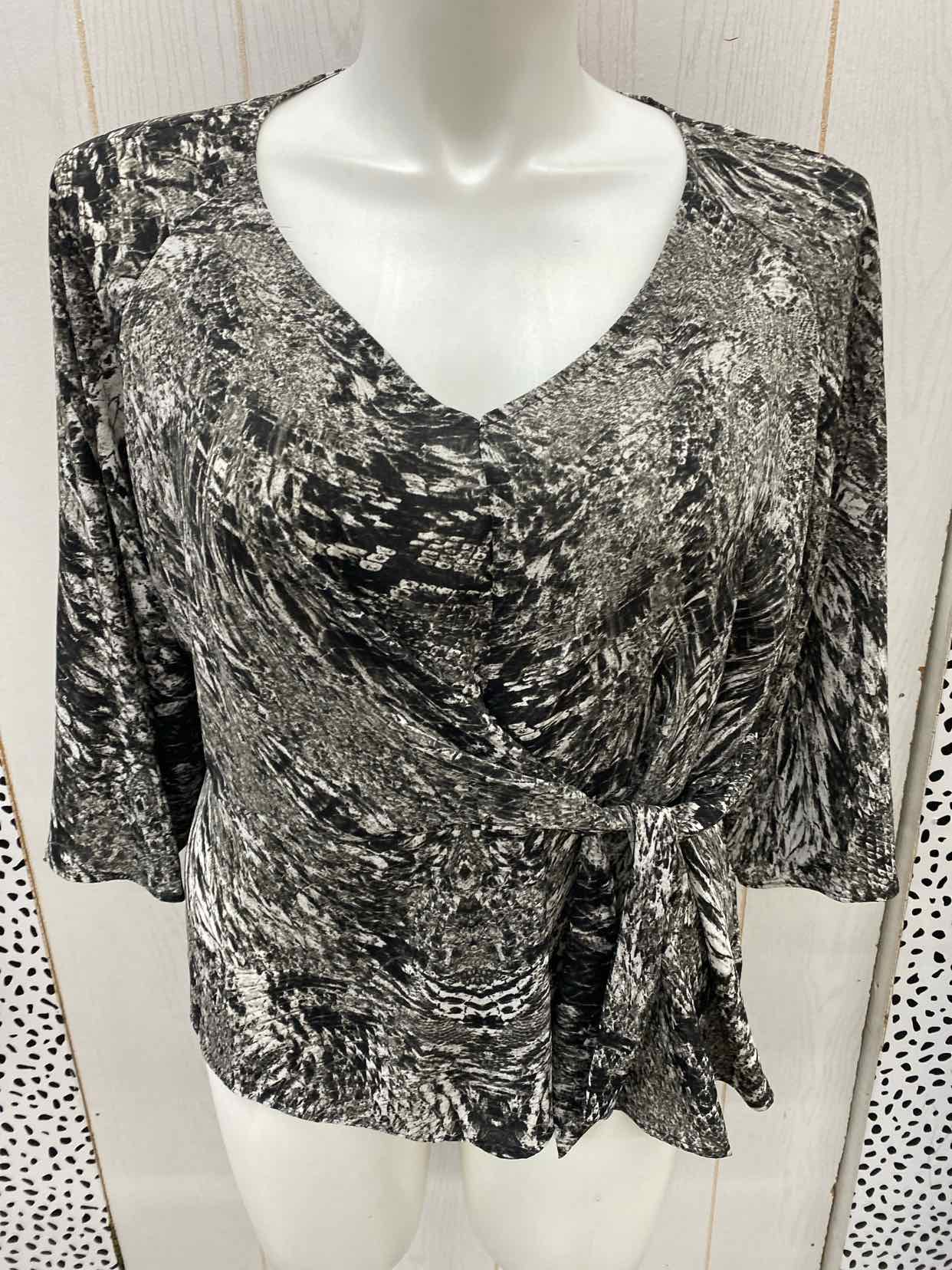 J Lopez Black Womens Size XL Shirt