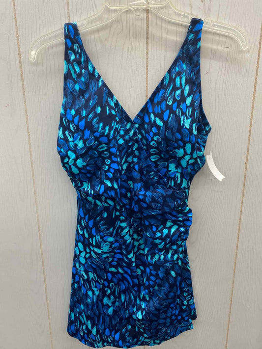 D & Co Blue Womens Size 6 Swimsuit