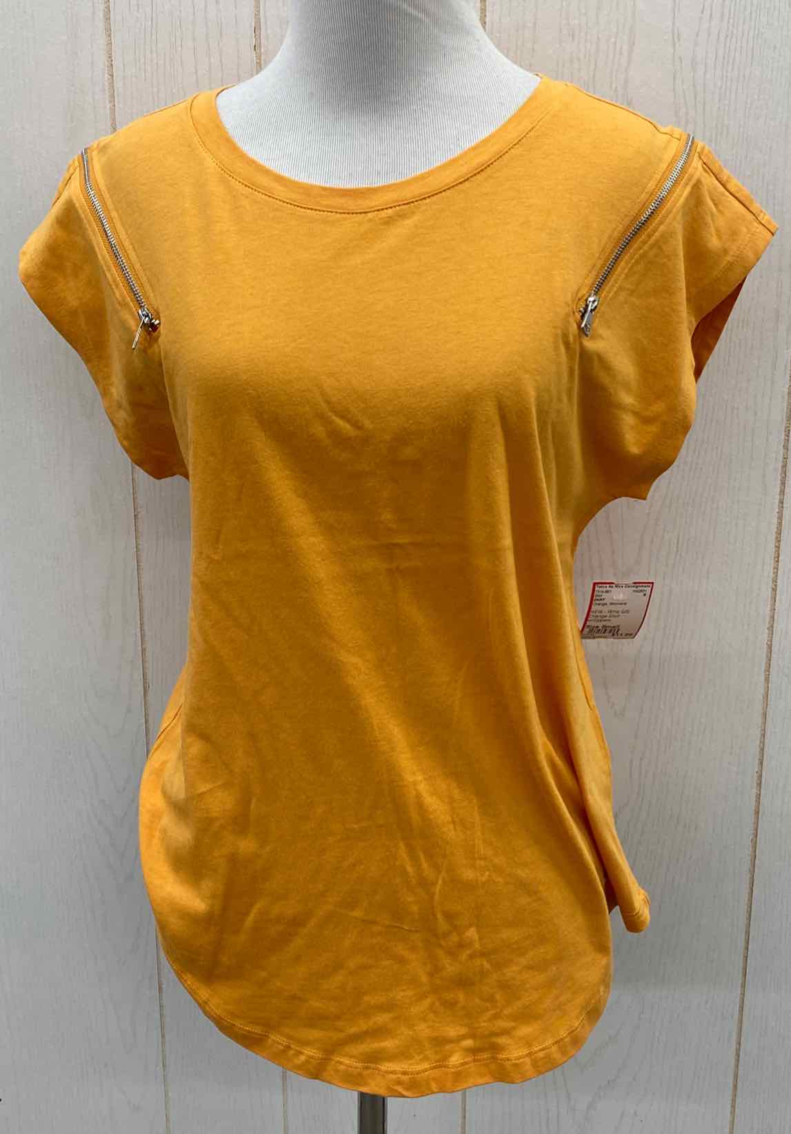 DKNY Orange Womens Size Small Shirt