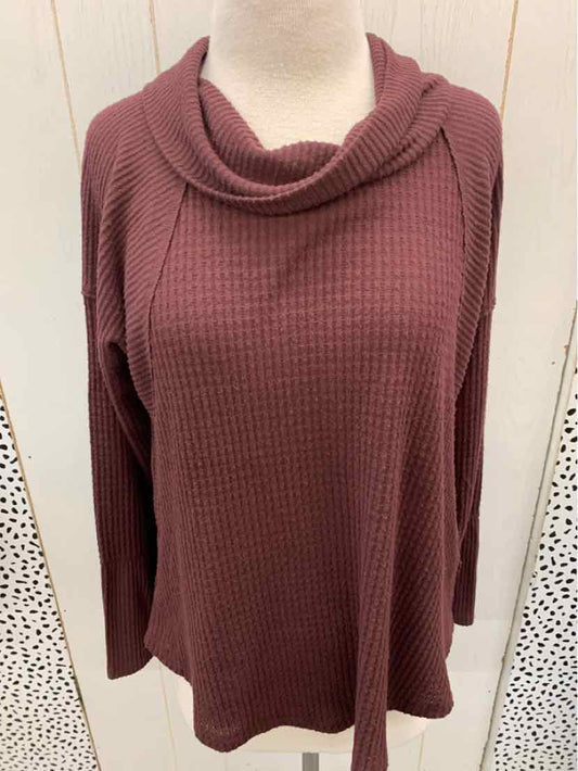 Maurices Burgundy Womens Size Small Shirt