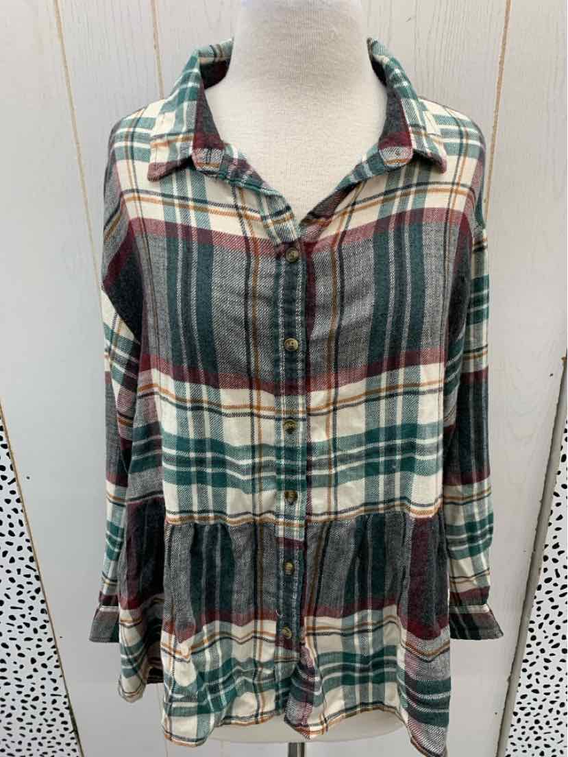 American Eagle Green Womens Size Small Shirt