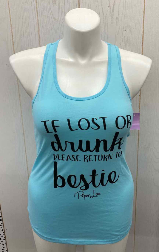 Blue Womens Size L Tank Top