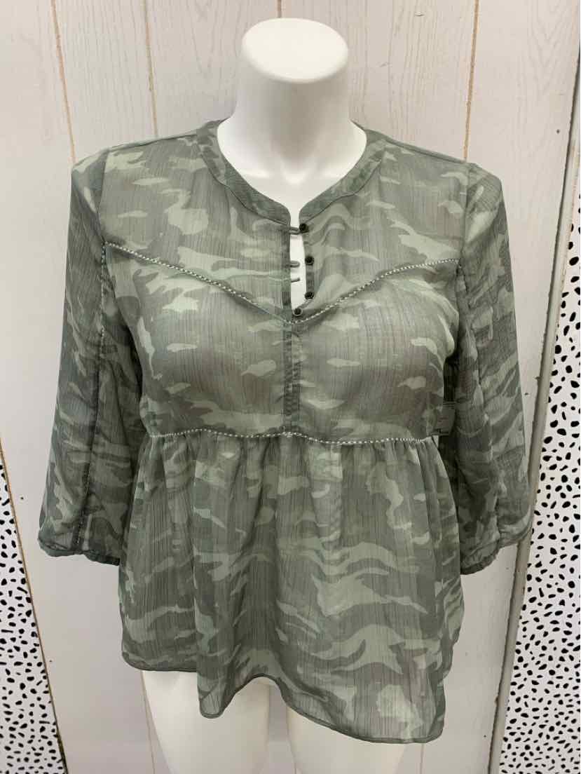 Maurices Olive Womens Size L Shirt