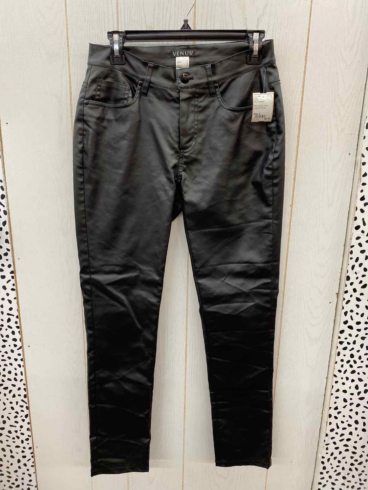 Venus Black Womens Size 4 Pants