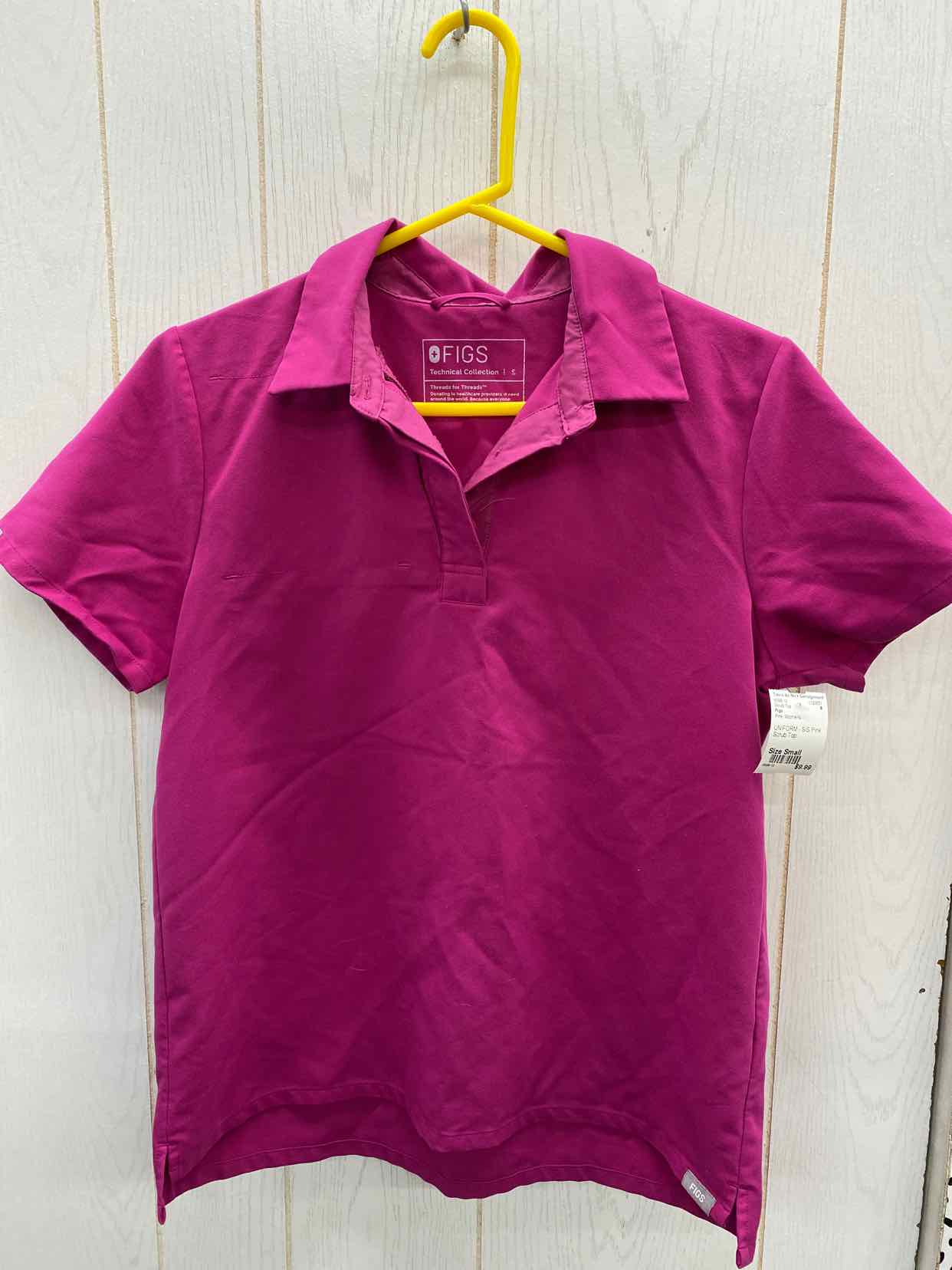 Figs Pink Womens Size Small Scrub Top