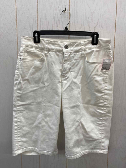 SJB White Womens Size 10 Shorts