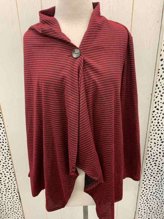 AB Studio Red Womens Size M Shirt