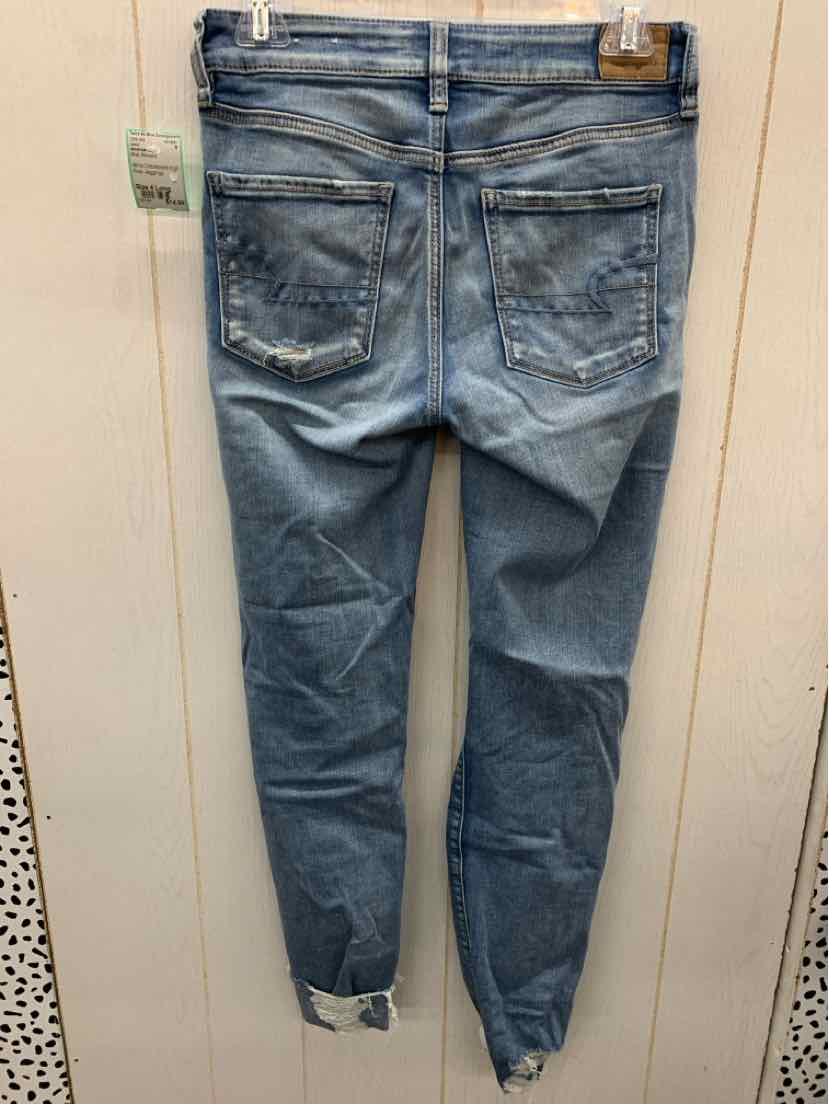 American Eagle Blue Womens Size 4 Long Jeans