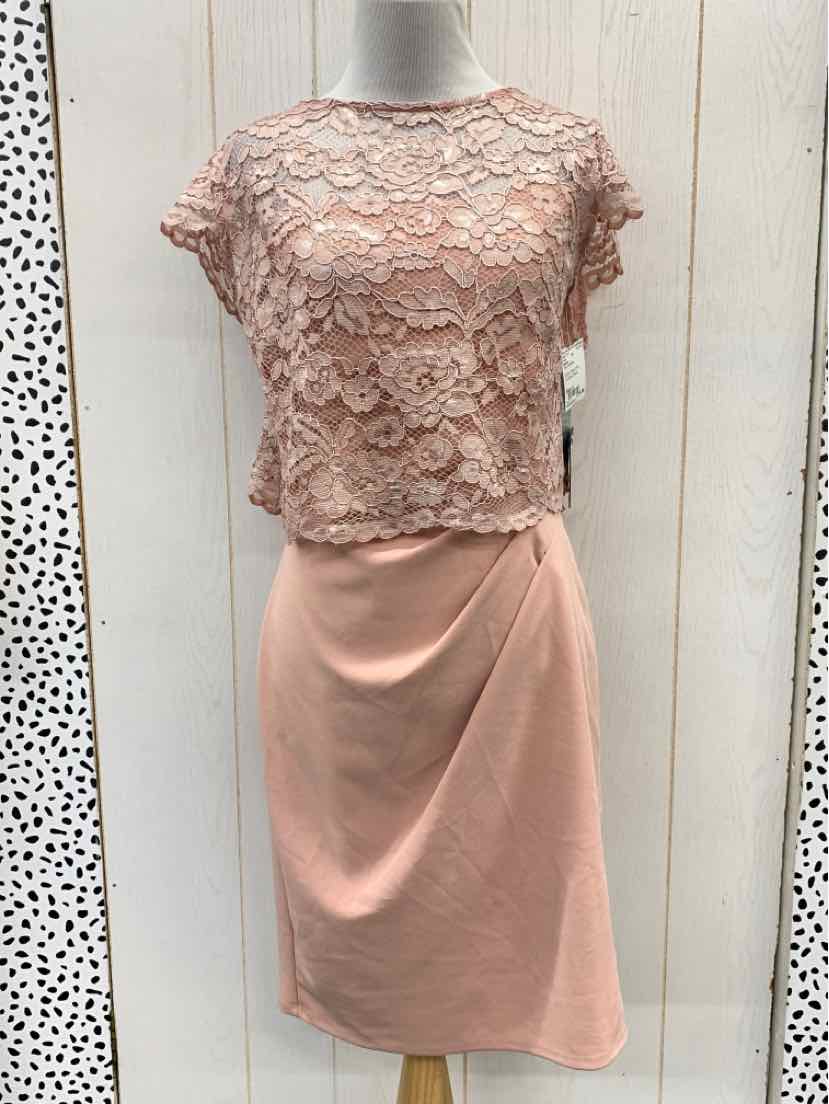 Marina Pink Womens Size 4 Dress