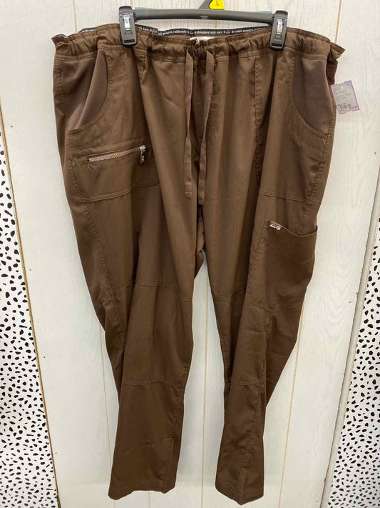 Koi Brown Womens Size 3X Scrub Pants